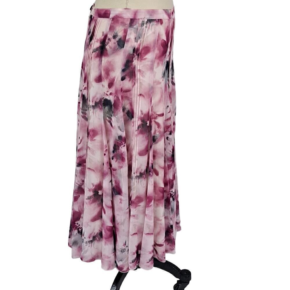 Jones new York Collection Midi skirt Pink Floral size 8